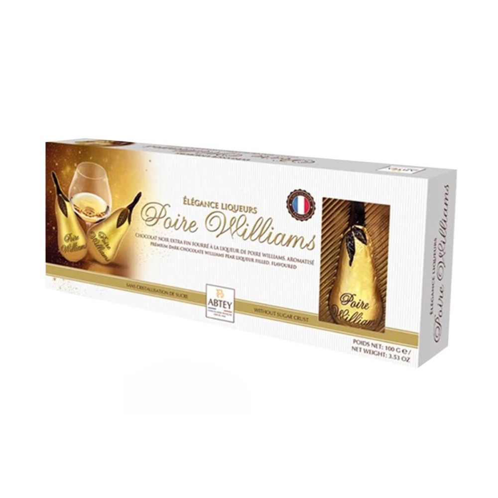 POIRE WILLIAMS ELEGANCE LIQUEURS CZEKOLADKI Z ALKOHOLEM 100G