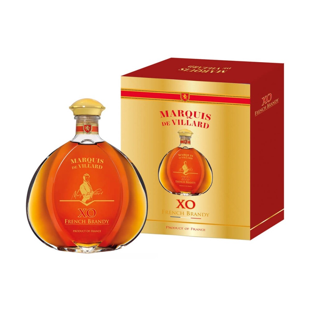 MARQUIS DE VILLARD XO BRANDY 0,7L 40% + KARTONIK