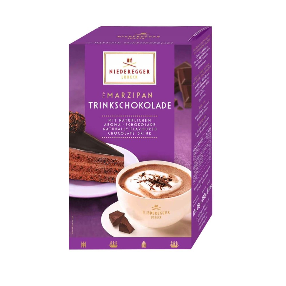 NIEDEREGGER CZEKOLADA MARCEPANOWA NA GORĄCO 250G