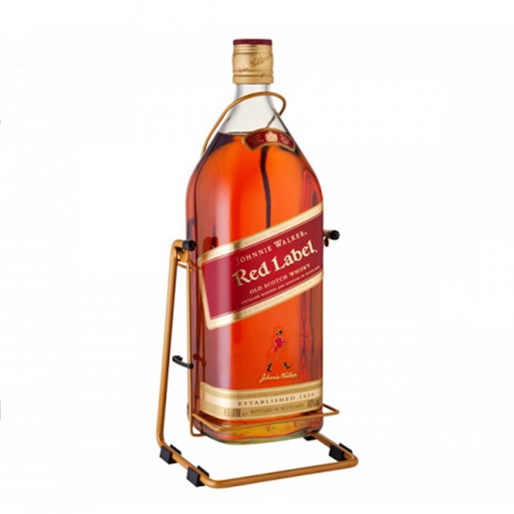 JOHNNIE WALKER RED LABEL WHISKY 4,5L 40% + HUŚTAWKA